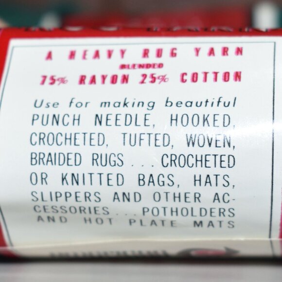 American Thread Aunt Lydia's (5) Skeins Heavy Rug Yarn 70 Yards 292 Forest Green - Picture 4 of 4